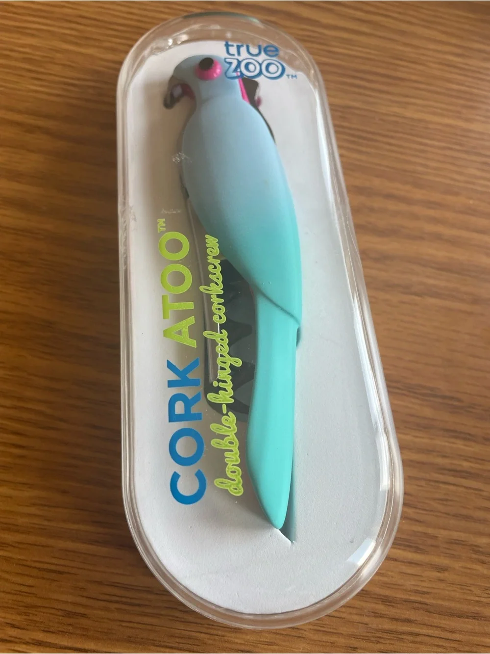 Double-Hinged Corkscrew in Mint Blue by